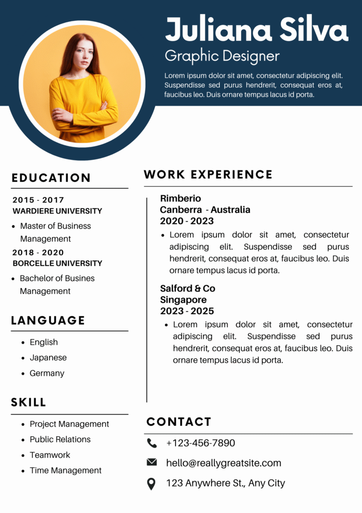 job waly CV design for claints